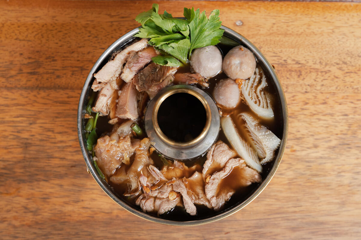 Beef Hot Pot Top View